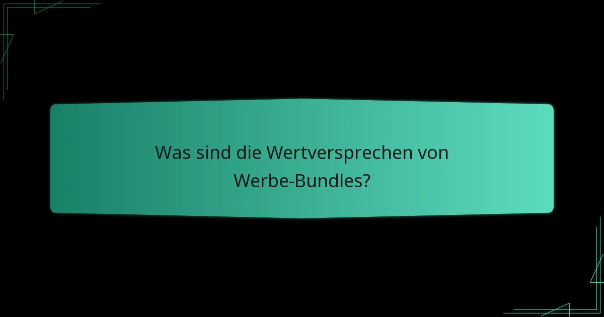 Wie wird der Preis für Werbe-Bundles bestimmt?