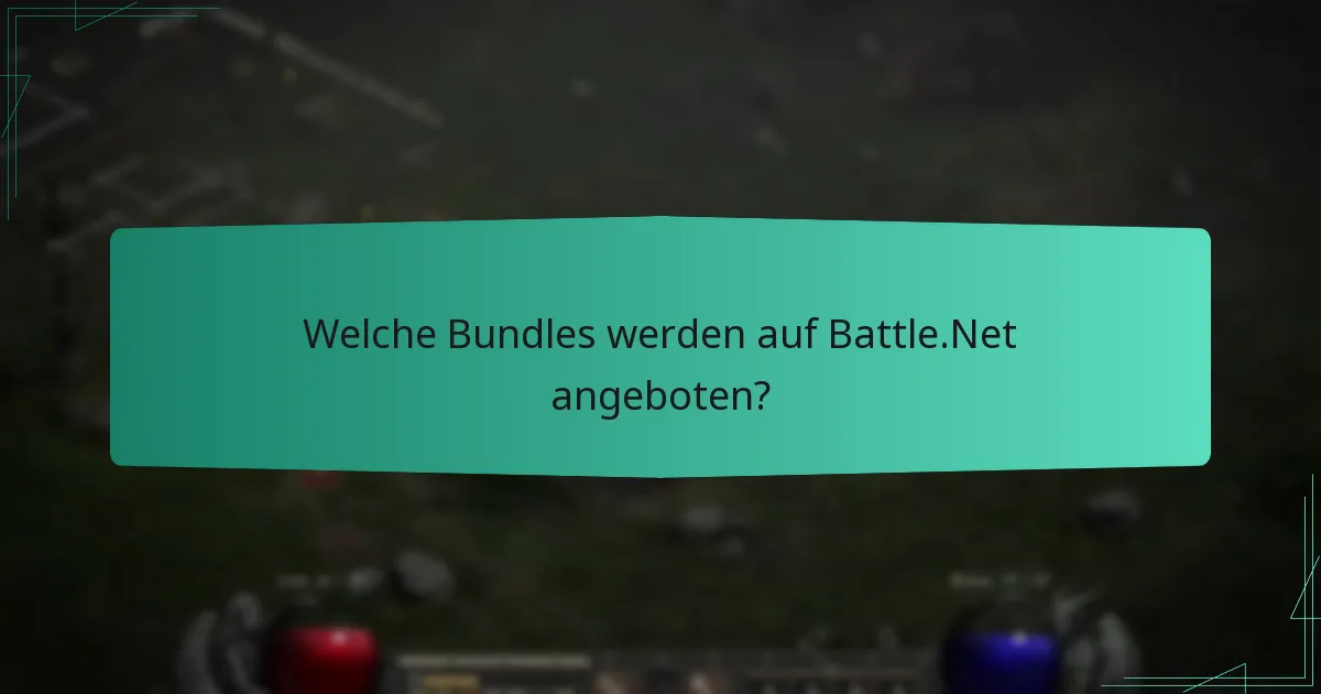 Welche Bundles werden auf Battle.Net angeboten?