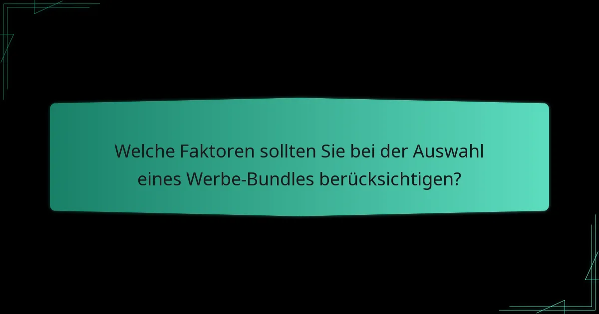 Was sind beliebte Beispiele für Werbe-Bundles?