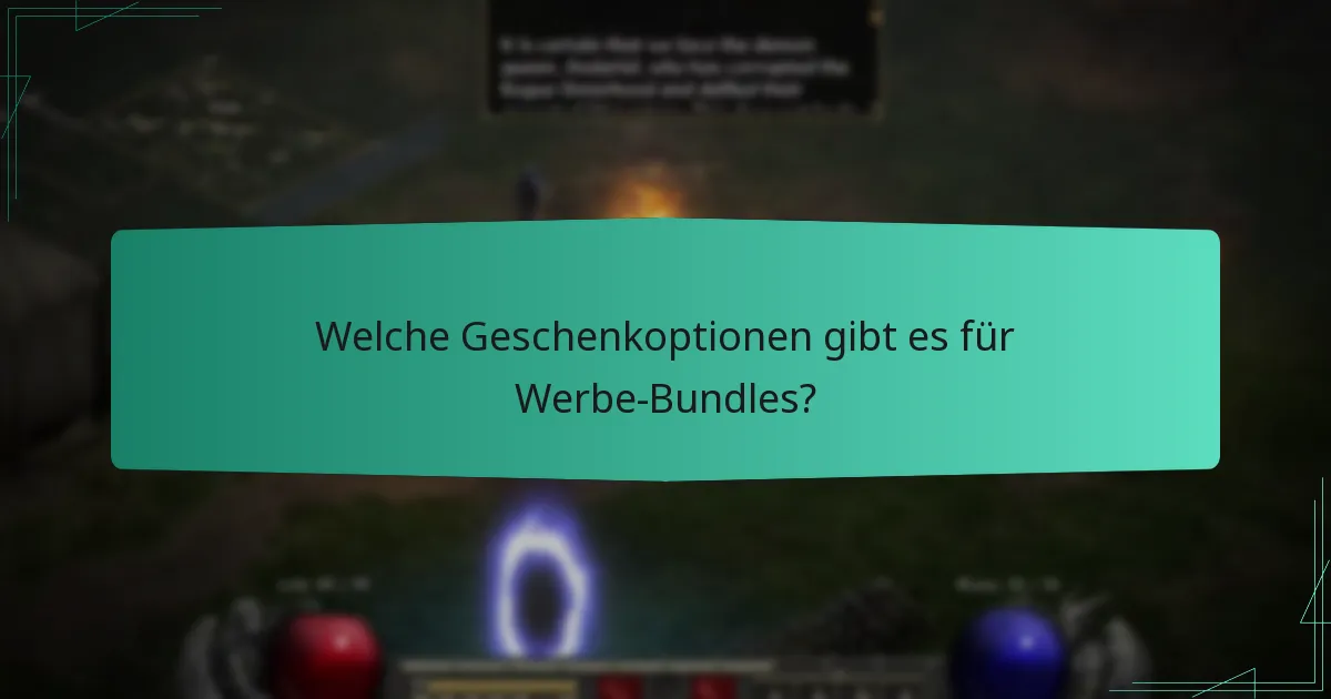Welche Geschenkoptionen gibt es für Werbe-Bundles?